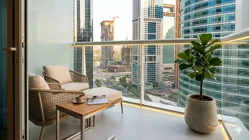 Luxury Big Studio I High-Floor I Prime Studio I Panoramic View I Best in JLT