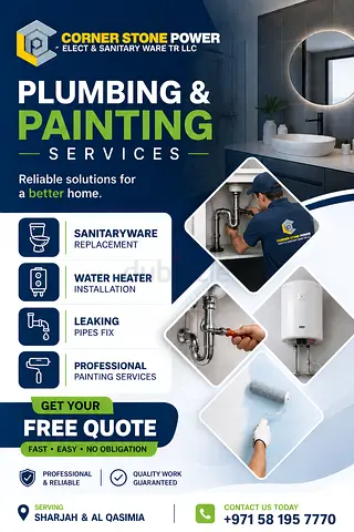 Emergency Plumbing  Painting Services in Sharjah