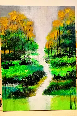 Beautiful nature abstract painting