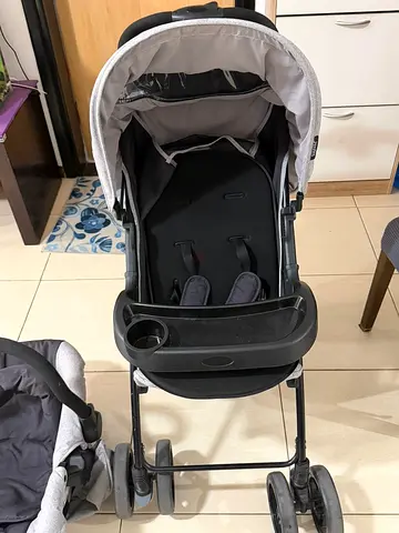 Juniors (Babyshop) stroller and car-seat for sale