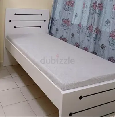 Single bed with mattress / family used