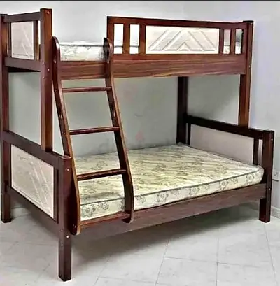 Stylish new solid wood Don double up single bed with mattress
