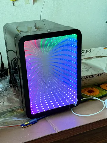 LED Infinity Mirror Light — Decorative RGB Panel