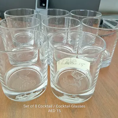 Set of 8 Cocktail / Mocktail glasses