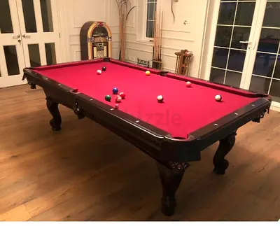8 feet Slate top base , pocket drop pool billirds table is for sale