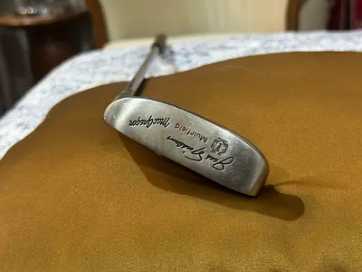 Vintage Jack Nicklaus Muirfield Putter, Napa-Style Classic Putter, Fluted Shaft, Leather Grip, RH (R
