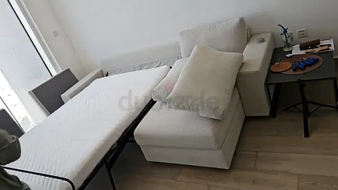 Ikea vimle L shape sofa bed Beige