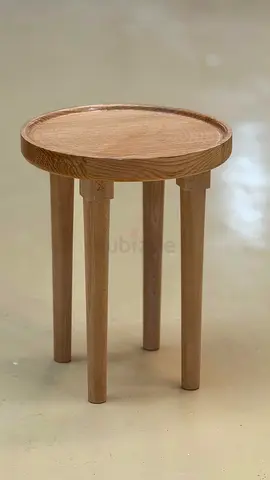 Handcrafted Oak Side Table Minimalist Scandi-Style Pedestal EXCLUSIVE PIECE — YOURS IF YOU ACT FAST!