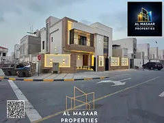 A golden opportunity to own a luxurious villa in Al Zahiyah, Ajman, featuring a modern design and hi