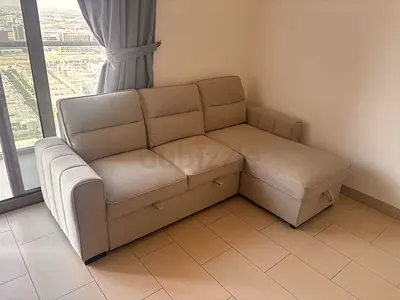 L Shape Sofa Bed with Storage (Sectional)