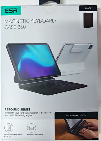 ESR Magnetic Keyboard Case 360 for iPad Pro 11 (2024) - Black