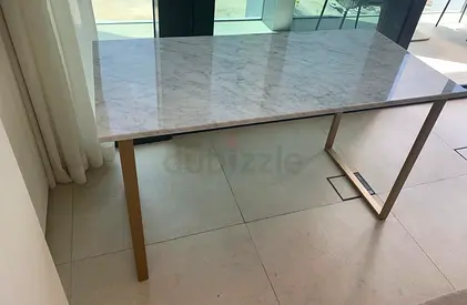Beautiful Custom Made Genuine Marble Top Desk/Work Table