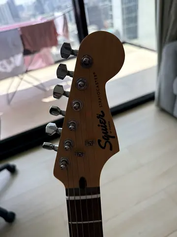 Squier by Fender Stratocaster Electric Guitar | Like New | With Stand