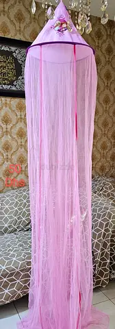 Pink Hanging Mosquito Net Canopy for Baby Bed/Crib