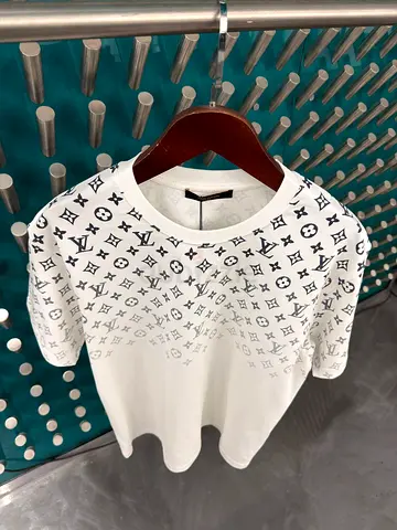 Louis Vuitton White Designer Logo Print T‑Shirt (Mens, Size small to 3xl