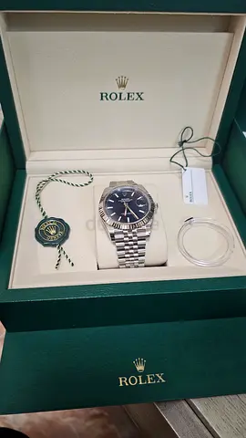 Rolex Datejust Men’s Watch - Stainless Steel, Jubilee Bracelet, Blue Dial (Box  Tags)