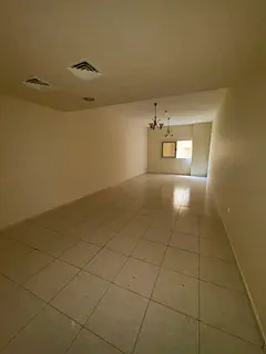 Two bedrooms and a living room for annual rent in Sharjah, Al Majaz. Includes a maid's room (mas