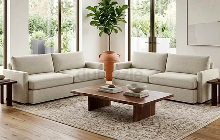 Crate barrel Lounge Deep 93 Sofas 3+3