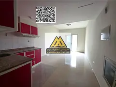 A spacious studio for annual rent in Al Hamidiya – Ajman. It features a large layout, balcony with
