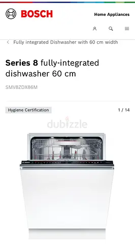 Bosch Series 8 Fully-Integrated Dishwasher 60 cm (SMV8ZDX86M)