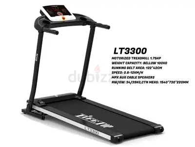 New LT3300 Motorized Treadmill - 1.75 HP, Foldable Running Machine