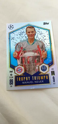 Topps UEFA Champions League Trading Card - Manuel Neuer Trophy Triumph