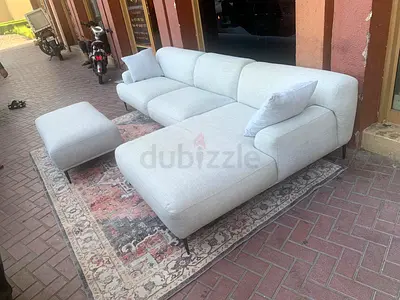 The Loom Collection L shape sofa beige