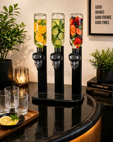 Triple Beverage Dispenser – Modern  Stylish