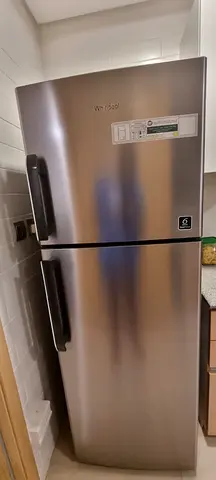 Whirlpool Top Freezer Refrigerator - Stainless Steel, Good Condition