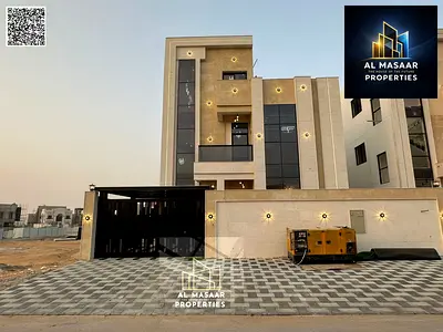 Luxury villa in Al-Haliou, two floors and a roof, at an attractive all-inclusive price, including registration fees, air conditioning, and freehold ow