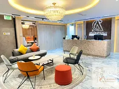 Corporate Offices with Elegant Reception &amp; Lounge Area | Near METRO- BURJUMAN Station | Prime Lo