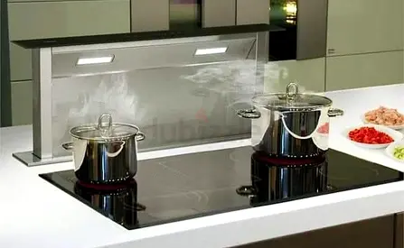 Bosch 8th series induction Hobs top with downdraft extractor