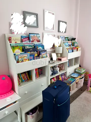 Kids Book shelves, storage  table set