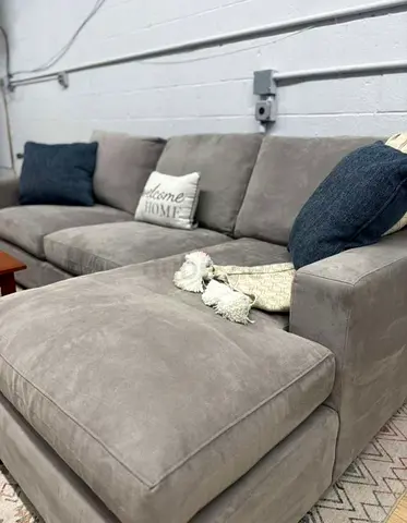 Cratebarrel L shape sofa