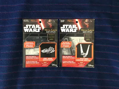 2 Star Wars Metal Earth 3D Metal Model Kit