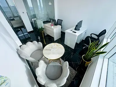 Stylish Office | Free Utilities | Bank Account Assistance