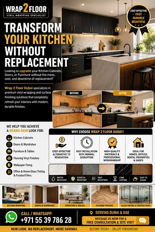 Kitchen Cabinet Vinyl Wrapping Service — Transform Without Replacement