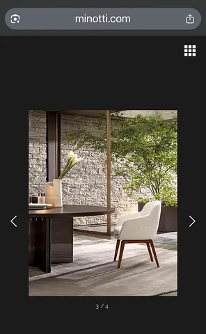 Modern Upholstered Dining Chair with Wooden Legs - Light Fabric