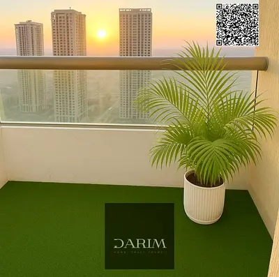 RENOVATED FULLY FURNISHED OPEN VIEW 1 BHK FOR RENT WITH PARKING | HIGH FLOOR & WITH BALCONY | EMIRATES CITY