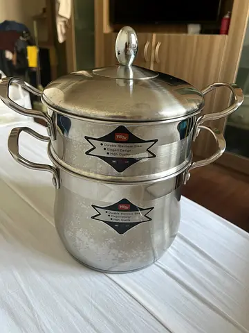 Stainless Steel Steamer Pot - 3-Tier Vegetable Steamer