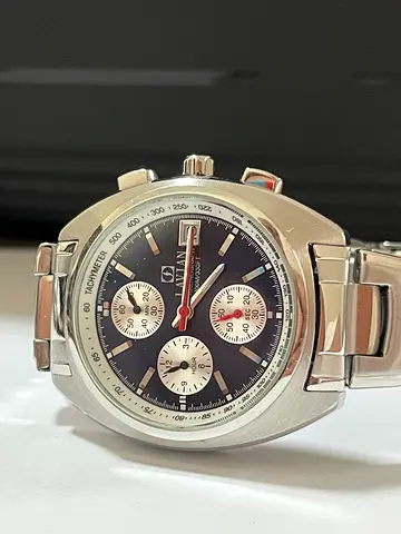 Lavina mens stainless steel chronograph watch