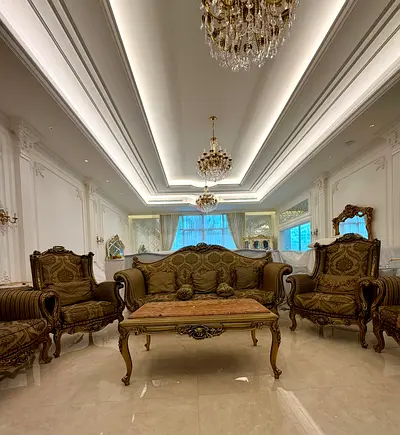 طقم جلوس صناعة مصرية خشب زان