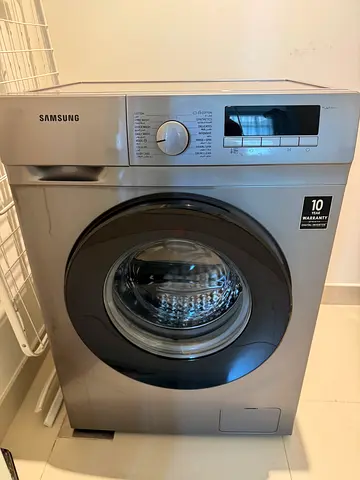 Samsung Front Load Washing Machine - 7kg, Silver, Good Condition