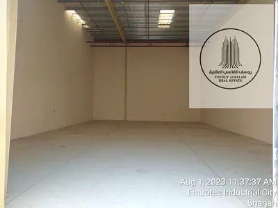 للايجار الصجعة الصناعية مستودع 2500 قدم كهرباء 15 كيلووات السعر 125,000 درهم سنويا