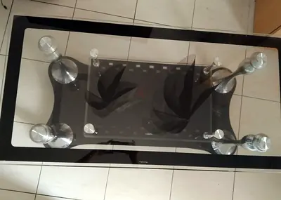 Stylish Glass Coffee Table with Elegant Design