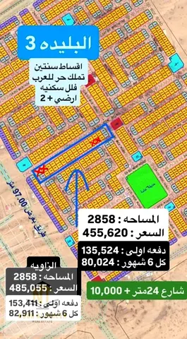 فرصة استثمارية مميزة – أرض سكنية في البليدة 3، الشارقة  للبيع أرض سكنية مميزة في موقع هادئ واستراتيجي ضمن منطقة البليدة 3 – الشارقة، مناسبة للبناء وال