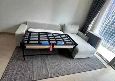 Perfect condition Ikea vimle lshape sofa bed with storage Beige