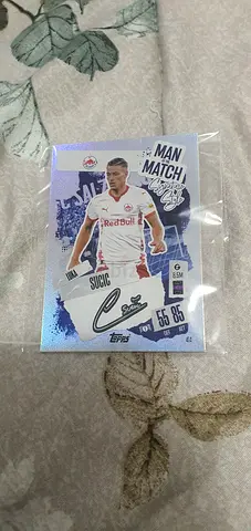 Signed/Collectible Soccer Trading Card — Erling Haaland (Man Match Insert) — Topps