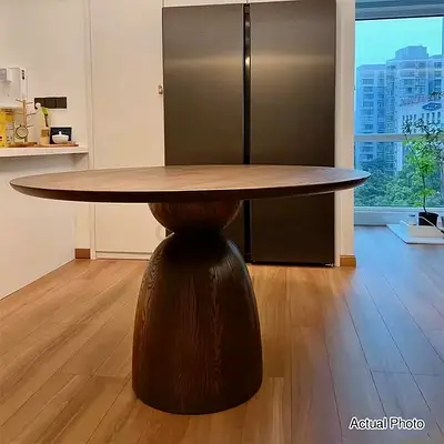 Custom Solid Wood Round Dining Table