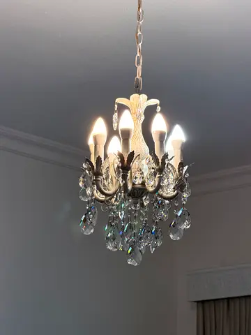 Crystal chandelier pendant light – 5-arm elegant ceiling lamp